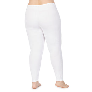 lower body of A model wearing white legging