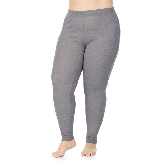 Stone Grey Heather;Model is wearing size 1X. She is 5'9