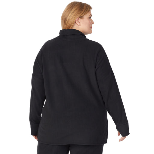 Fleecewear With Stretch Lounge Long Sleeve Tunic PLUS - Cuddl Duds