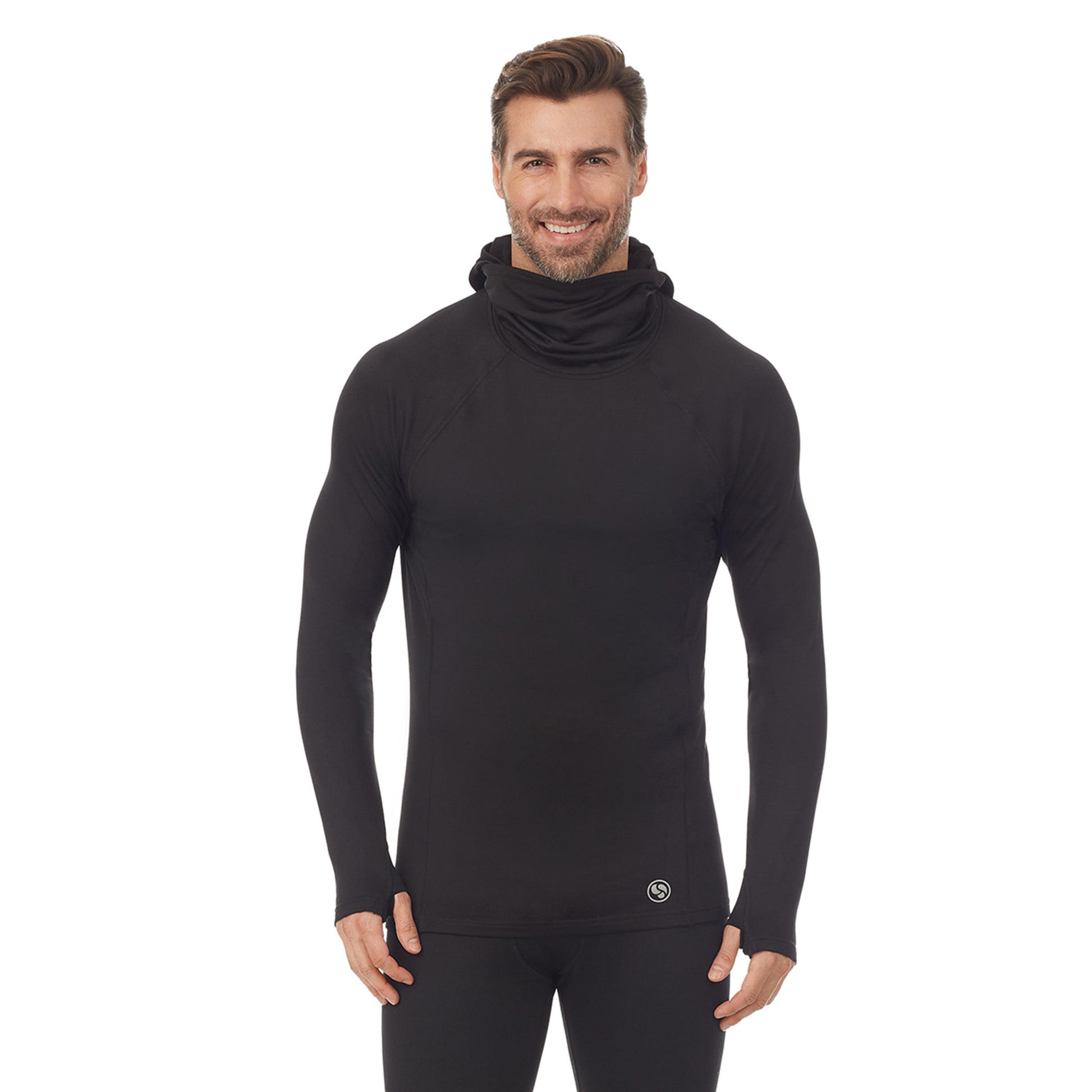 Model is wearing Black Long Sleeve Balaclava