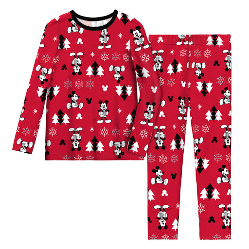 Red Mickey Mouse;@Mickey Mouse Toddler Boys Thermal 2 pc. Long Sleeve Crew & Pant Set